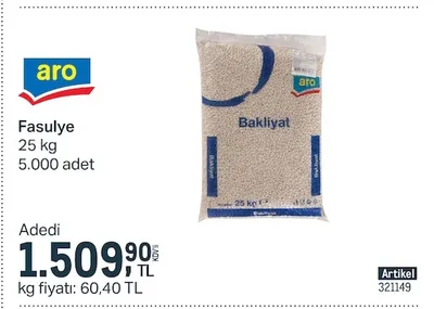 Aro Fasulye 25 Kg