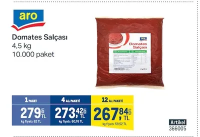 Aro Domates Salçası 4,5 Kg