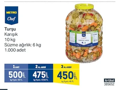 Metro Chef Turşu Karışık 10 Kg