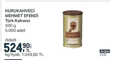 Kurukahveci Mehmet Efendi Türk Kahvesi 500 G