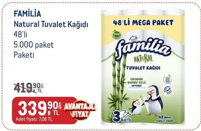 Familia Natural Tuvalet Kağıdı 48'Li