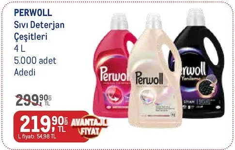 Perwoll Sıvı Deterjan Çeşitleri 4 L