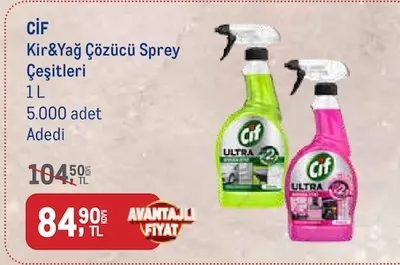 Cif Kir&Yağ Çözücü Sprey 1 L