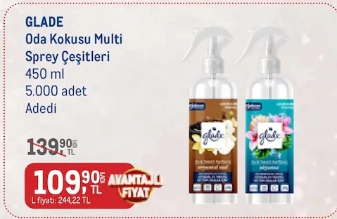 Glade Oda Kokusu Multi Sprey Çeşitleri 450 Ml