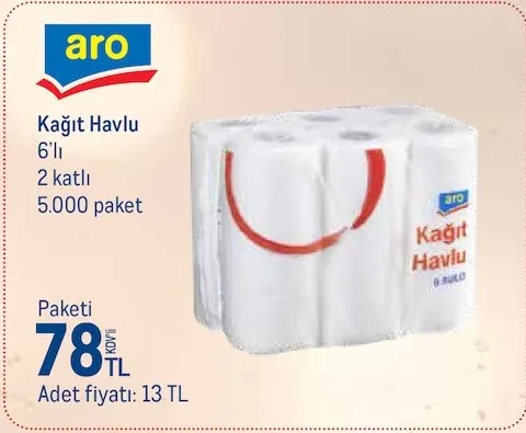 Aro Kağıt Havlu 6'Lı