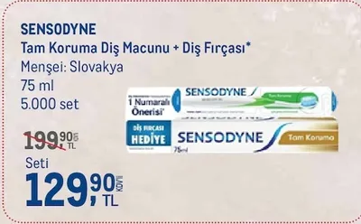 Sensodyne Tam Koruma Diş Macunu + Diş Fırçası 75 Ml
