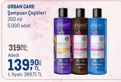 Urban Care Şampuan Çeşitleri 350 Ml