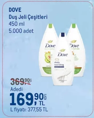 Dove Duş Jeli Çeşitleri 450 Ml