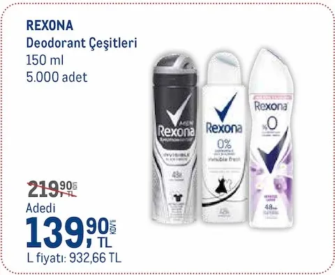 Rexona Deodorant Çeşitleri 150 Ml