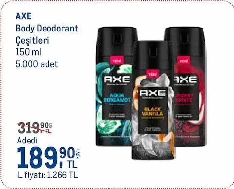 Axe Body Deodorant Çeşitleri 150 Ml