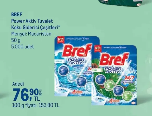 Bref Power Aktiv Tuvalet Koku Giderici Çeşitleri
