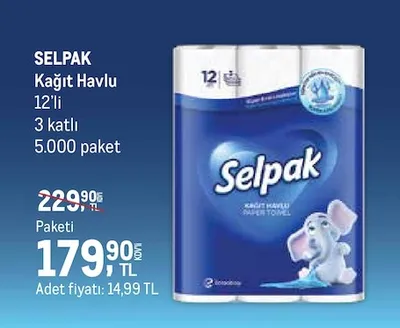 Selpak Kağıt Havlu 12'Li