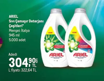 Ariel Sıvı Çamaşır Deterjanı 945 Ml