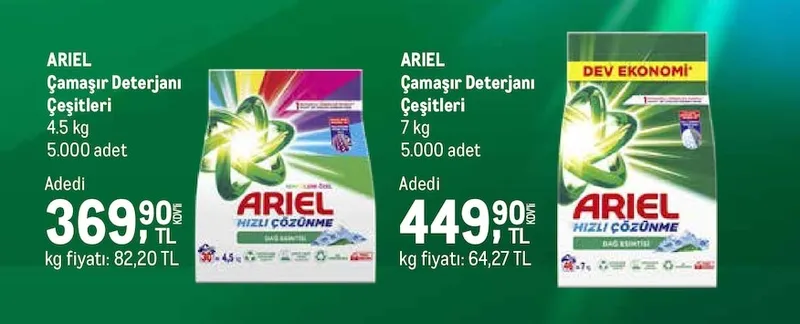 Ariel Çamaşır Deterjanı 4.5 Kg
