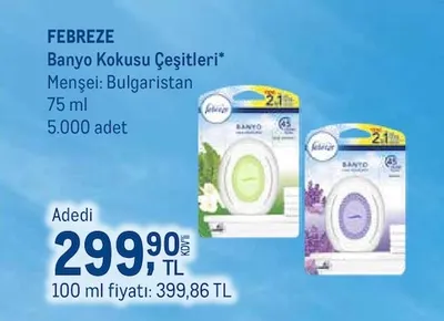 Febreze Banyo Kokusu Çeşitleri 75 Ml