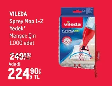 Vileda Sprey Mop 1-2 Yedek