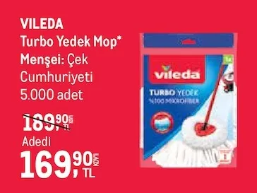 Vileda Turbo Yedek Mop