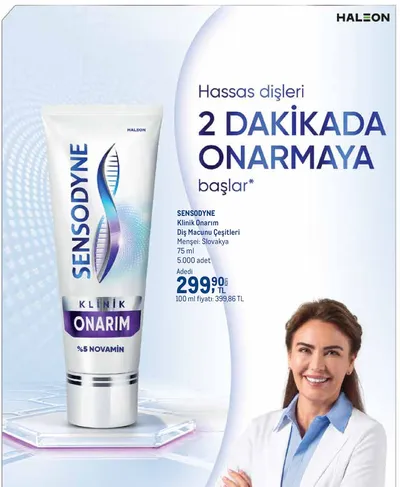 Sensodyne Klinik Onarım Diş Macunu 75 Ml