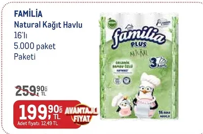 Familia Natural Kağıt Havlu 16'Lı