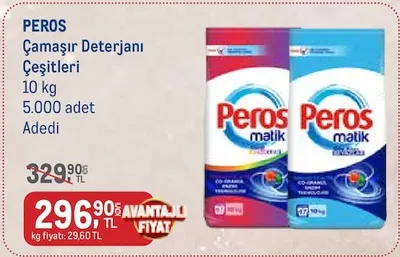 Peros Çamaşır Deterjanı Çeşitleri 10 Kg