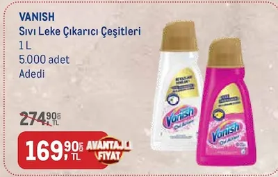 Vanish Sıvı Leke Çıkarıcı Çeşitleri 1 L