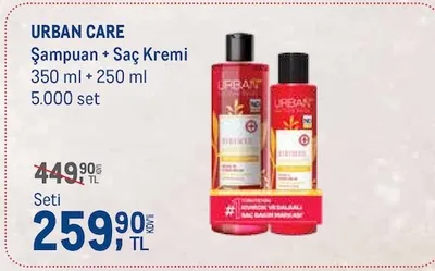 Urban Care Şampuan + Saç Kremi 350 Ml + 250 Ml