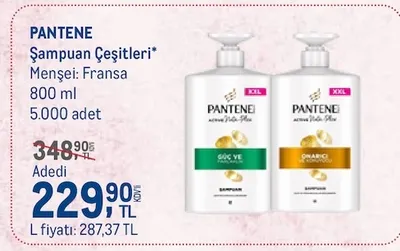 Pantene Şampuan Çeşitleri 800 Ml