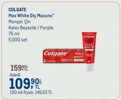Colgate Max White Diş Macunu