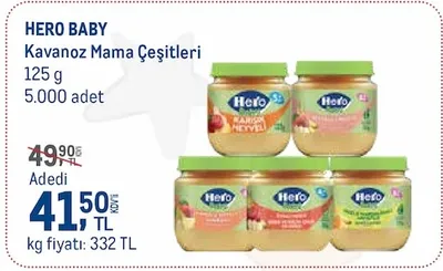 Hero Baby Kavanoz Mama Çeşitleri 125 G