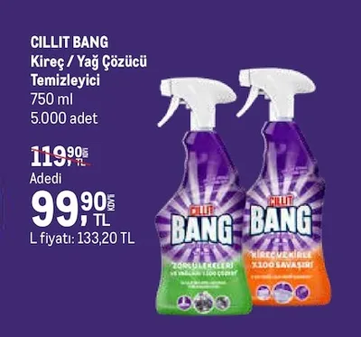 Cillit Bang Kireç / Yağ Çözücü Temizleyici 750 Ml