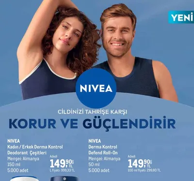 Nivea Kadın/Erkek Derma Kontrol Deodorant Çeşitleri 150 Ml