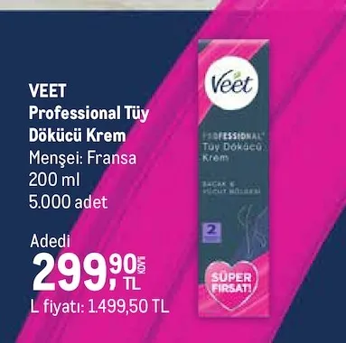 Veet Professional Tüy Dökücü Krem