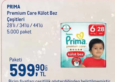 Prima Premium Care Külot Bez Çeşitleri