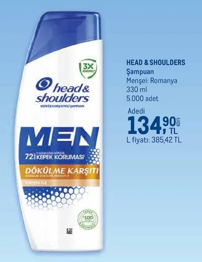 Head & Shoulders Şampuan 330 Ml