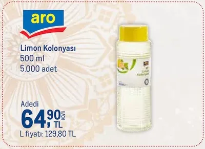 Aro Limon Kolonyası 500 Ml