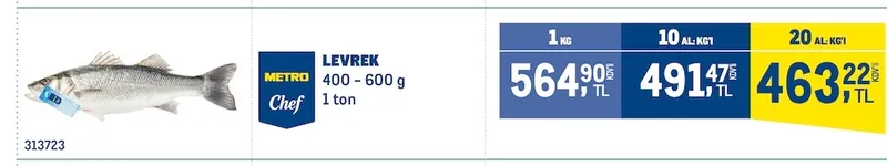 Metro Chef Levrek 400 - 600 G