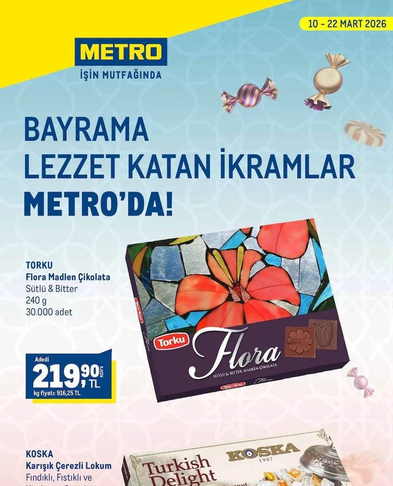 Torku Flora Madlen Çikolata Sütlü & Bitter 240 G