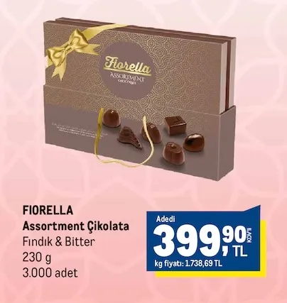 Fiorella Assortment Çikolata Fındık & Bitter 230 G