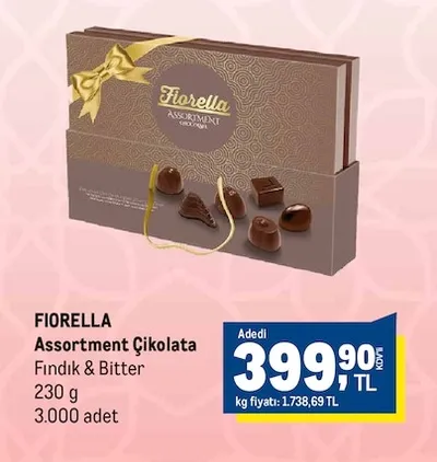 Fiorella Assortment Çikolata Fındık & Bitter 230 G