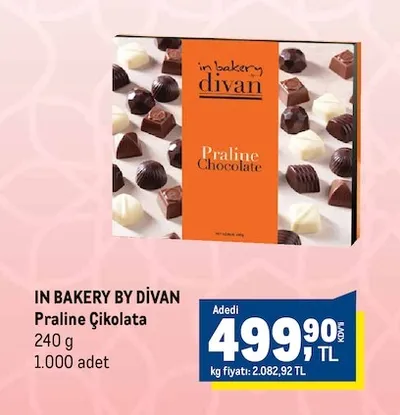 In Bakery By Divan Praline Çikolata 240 G