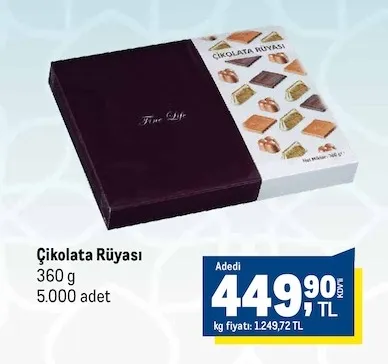 Çikolata Rüyası 360 G