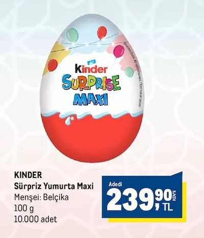 Kinder Sürpriz Yumurta Maxi 100 G