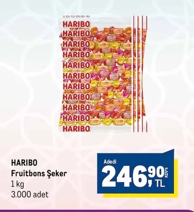 Haribo Fruitbons Şeker 1 Kg