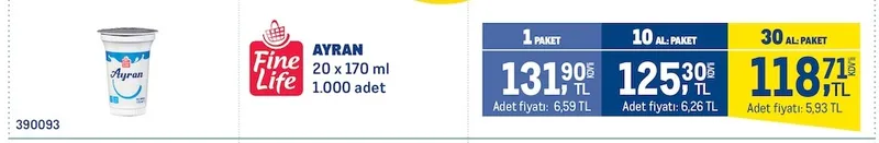 Fine Life Ayran 20 X 170 Ml