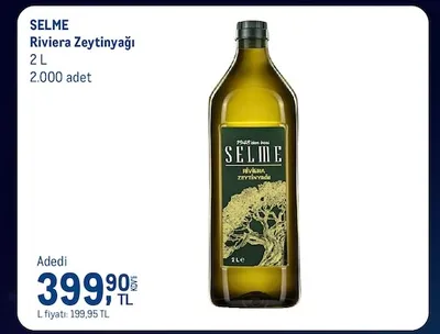 Selme Riviera Zeytinyağı 2 L