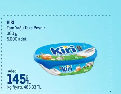 Kiri Tam Yağlı Taze Peynir 300 G