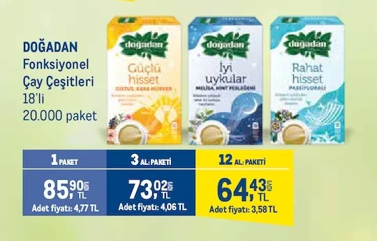 Doğadan Fonksiyonel Çay Çeşitleri 18'Li