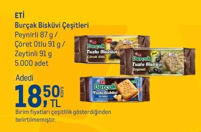 Eti Burçak Bisküvi Çeşitleri