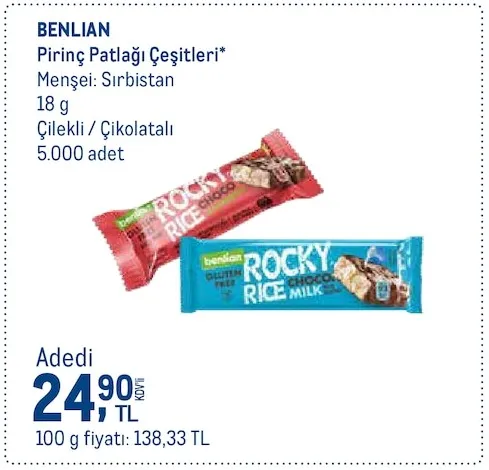 Benlian Pirinç Patlağı Çeşitleri