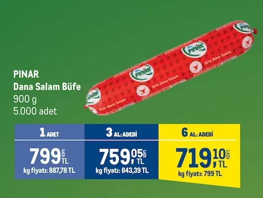 Pinar Dana Salam Büfe 900 G